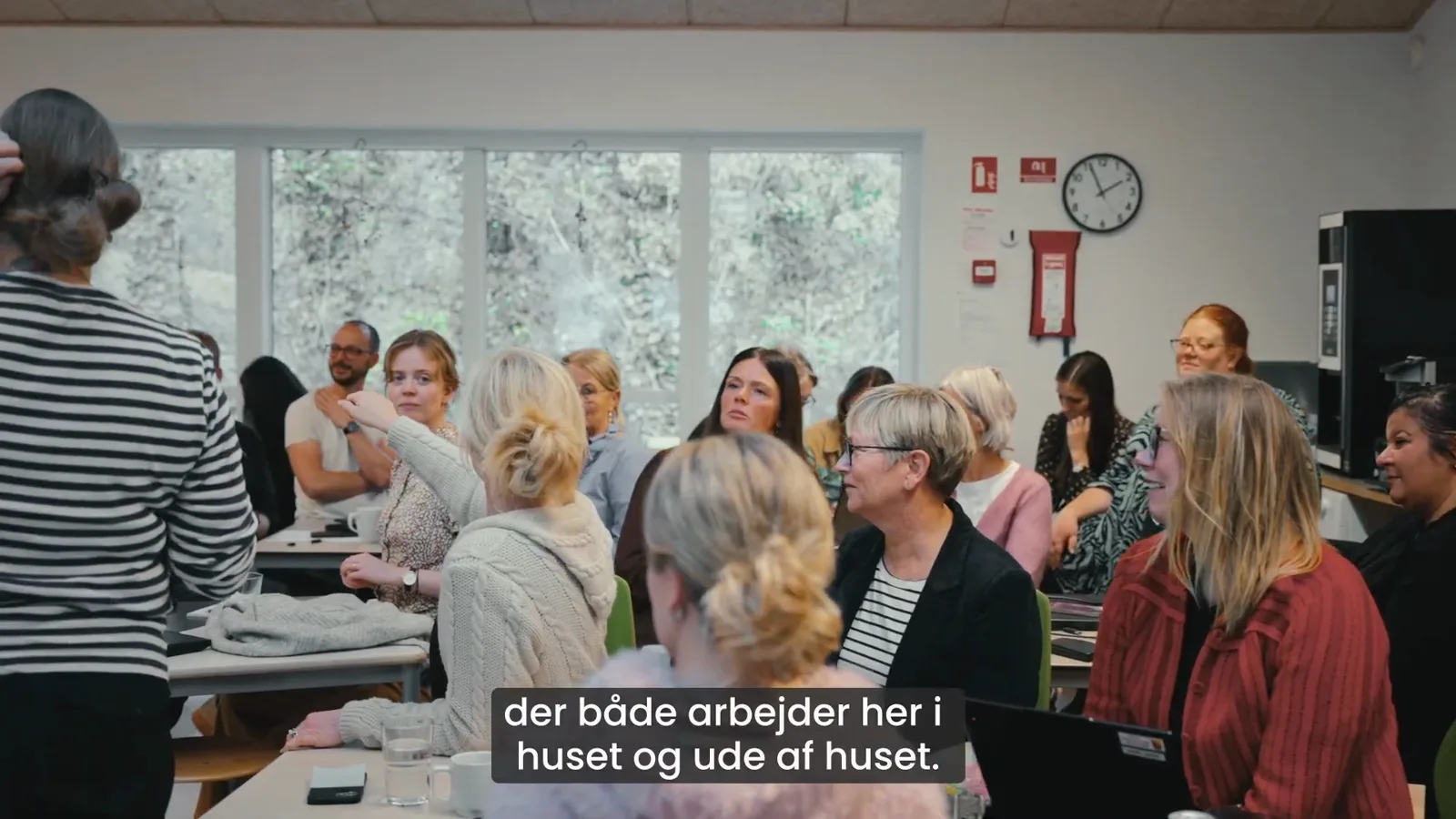 Hele holdet samlet i Familiehuset