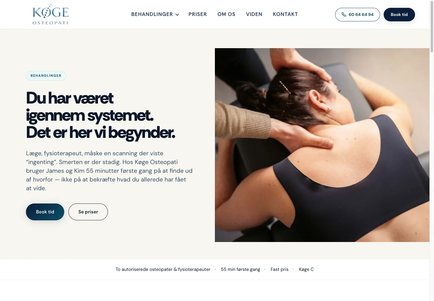 Behandlinger, roligt design