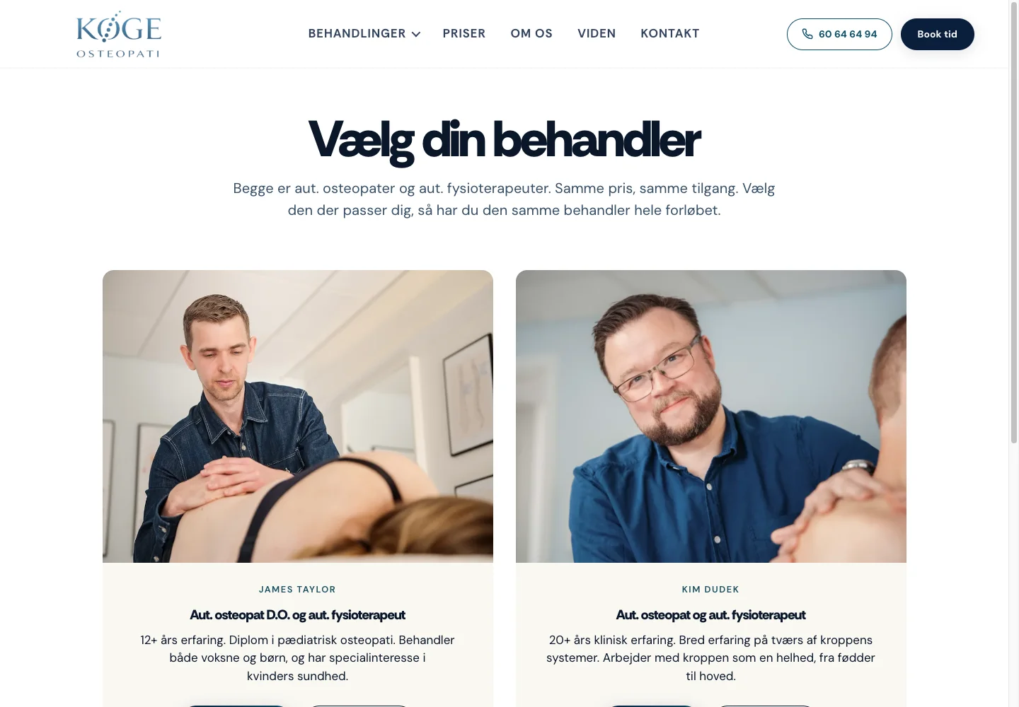Booking, patienten vælger selv behandler